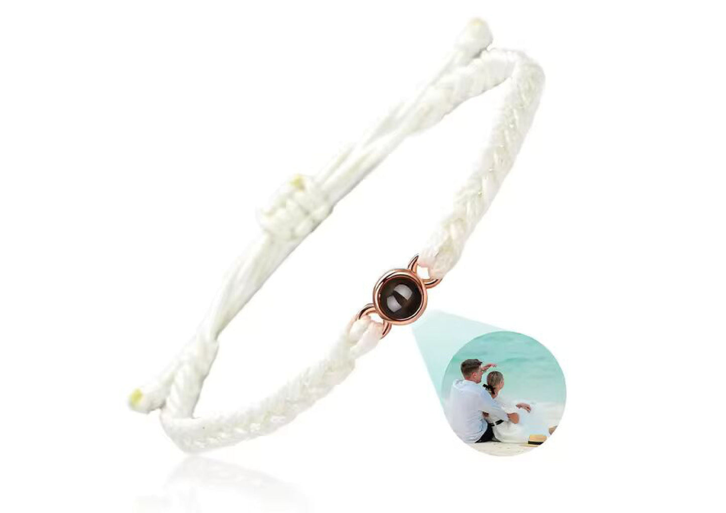 Personalized Circle Photo Bracelet