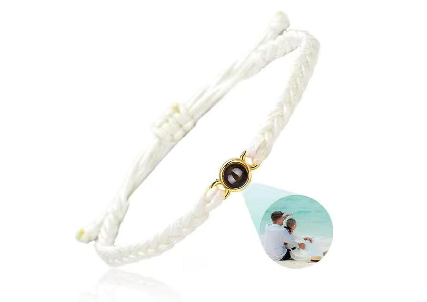 Personalized Circle Photo Bracelet