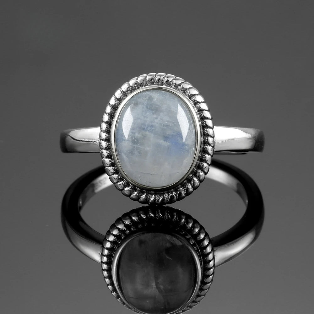 Moonstone Ring Sterling Silver 925