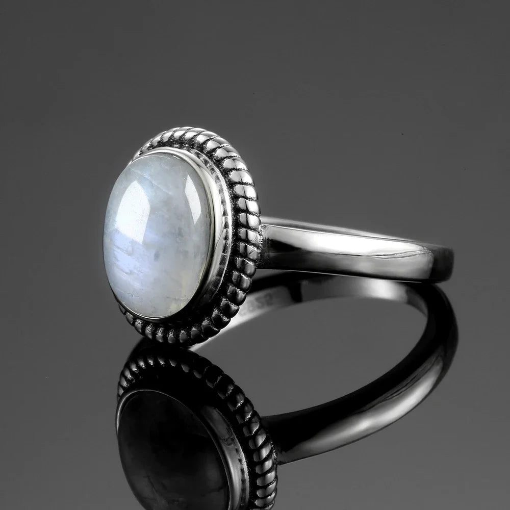 Moonstone Ring Sterling Silver 925