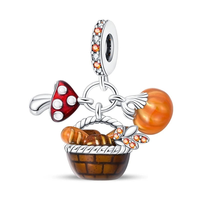 Autumn Harvest Basket Charm